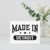 Made in Detroit Briefkaart (Staand voorkant)