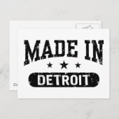 Made in Detroit Briefkaart (Voorkant / Achterkant)