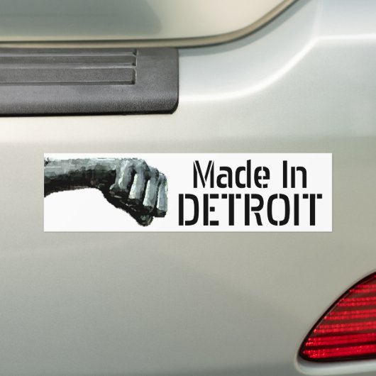 Made in Detroit Bumpersticker (Op auto)