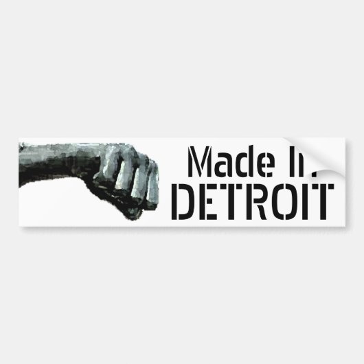 Made in Detroit Bumpersticker (Voorkant)