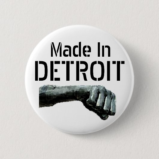 Made in Detroit Ronde Button 5,7 Cm (Voorkant)