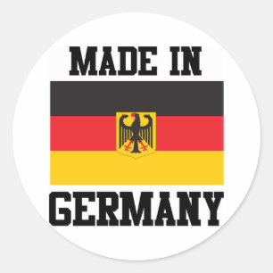 Made in Duitsland Ronde Sticker