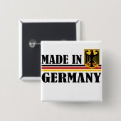 Made in Duitsland Vierkante Button 5,1 Cm (Voorkant /achterkant)