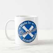 Made in Edinburgh Scotland Saltire Flag Koffiemok (Links)