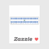 Made in El Salvador Barcode Flag Sticker (Vel)