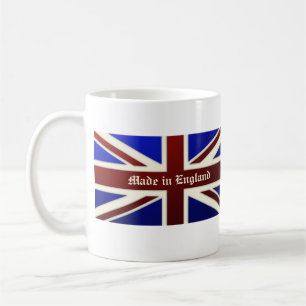 Made in England Metallic Union Jack Flag Koffiemok