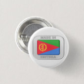 Made in Eritrea Ronde Button 3,2 Cm (Voorkant /achterkant)