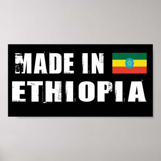 Made in Ethiopië Poster (Voorkant)