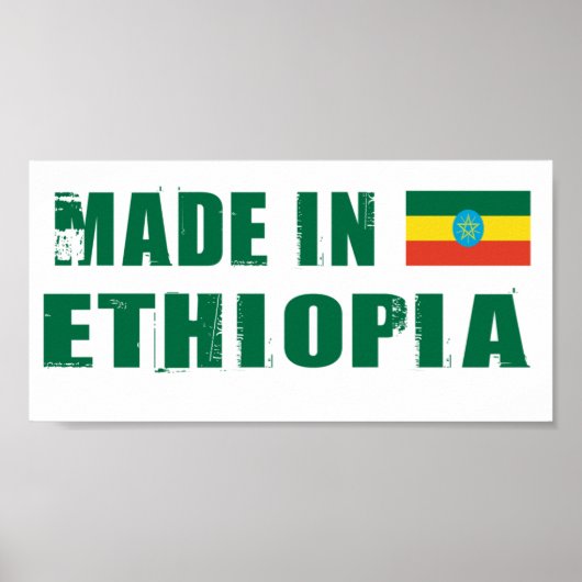 Made in Ethiopië Poster (Voorkant)