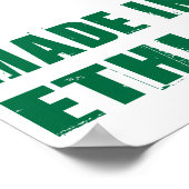 Made in Ethiopië Poster (Hoek)