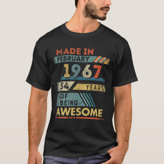 Made in februari 1967 54 jaar oud 54 jaar oud G T-shirt