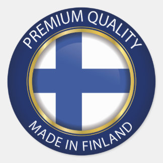 Made in Finland, Finse vlag Ronde Sticker