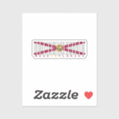 Made in Florida Barcode Flag Sticker (Vel)