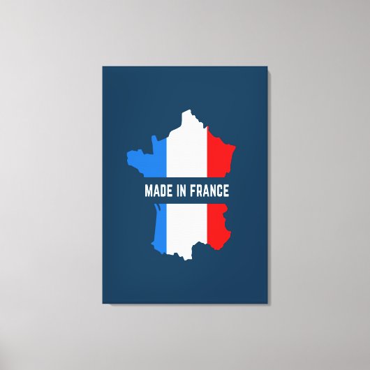 Made in France Canvas Afdruk (Voorkant)