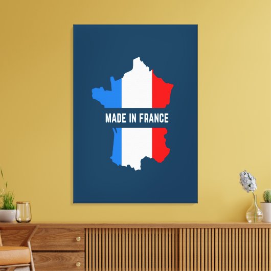 Made in France Canvas Afdruk (Insitu (Woonkamer))