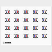 Made in France Ronde Sticker (Vel)