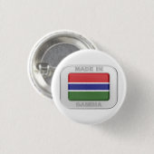 Made in Gambia Ronde Button 3,2 Cm (Voorkant /achterkant)