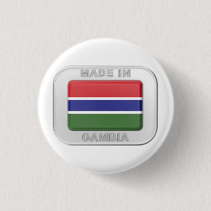 Made in Gambia Ronde Button 3,2 Cm