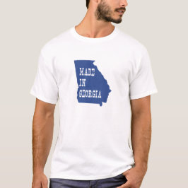 Made in Georgia Peach State Shaped Georgian Blue T-shirt