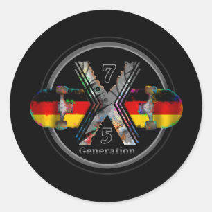 Made in Germany 1975 Ronde Sticker