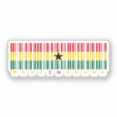 Made in Ghana – Trotse Sticker van het erfgoed (Voorkant)