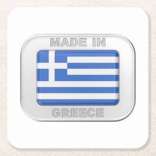 Made in Griekenland Kartonnen Onderzetters