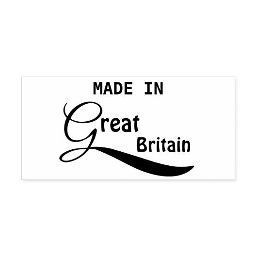 Made in Groot-Brittannië Rubberstempel (Afrduk)
