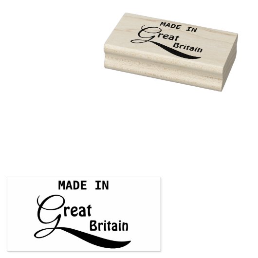 Made in Groot-Brittannië Rubberstempel (Gestempeld)