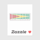 Made in Guyana Barcode Flag Sticker (Vel)