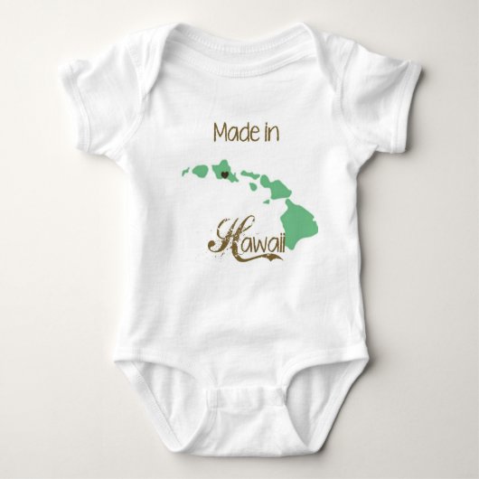 Made in Hawaii Baby Shirt (Voorkant)