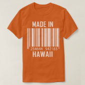 Made in Hawaii Barcode Funny T-shirt (Design voorkant)