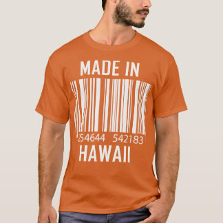 Made in Hawaii Barcode Funny T-shirt