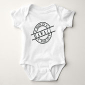 Made in Hawaii Stamp Style Logo Symbool Black Romper (Voorkant)