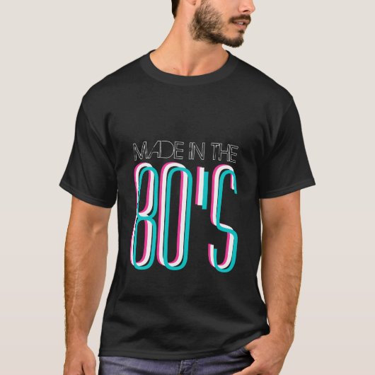 Made in het 80-t-shirt | Retro 1980 T-shirt (Voorkant)