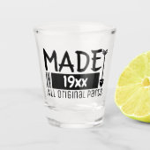 Made in het DIY-geboortejaar alle originele onderd Shot Glas (Voorkant)