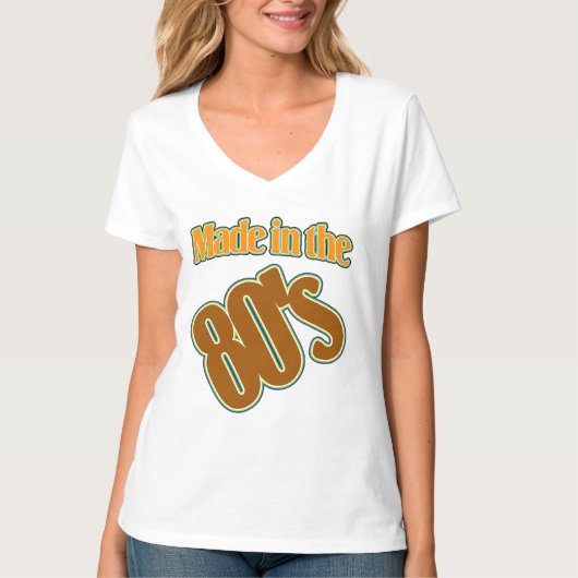 Made in het T-shirt met lange hoes van 80 (Voorkant)