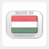 Made in Hongarije Vierkante Sticker (Voorkant)