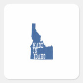 Made in Idaho Vierkante Sticker (Voorkant)