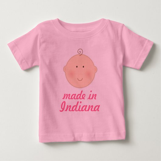 Made in Indiana Baby of Toddler Tee Shirt (Voorkant)