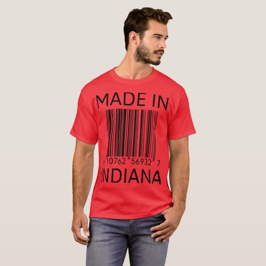 made in indiana t-shirt (Voorkant volledig)