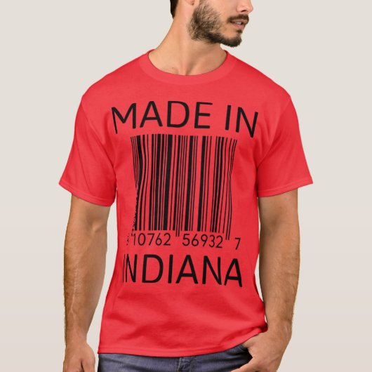 made in indiana t-shirt (Voorkant)