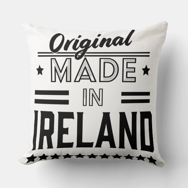 made in Ireland beautiful retro logo. Kussen (Voorkant)