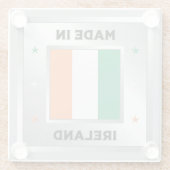 Made In Ireland Glazen Onderzetter (Achterkant)