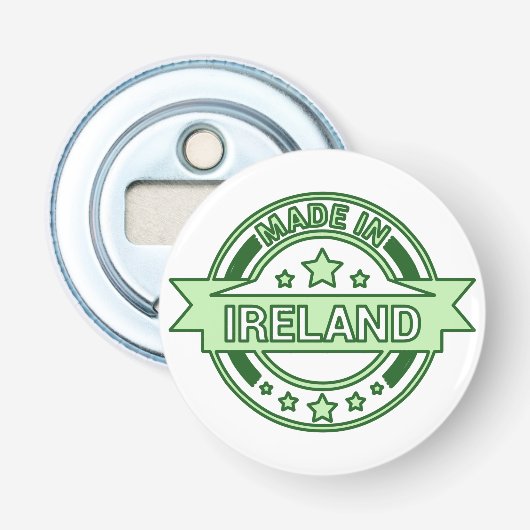 Made in Ireland St Patrick's day Button Flesopener (Voorkant)
