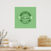 Made in Ireland St Patrick's day Poster (Keuken)