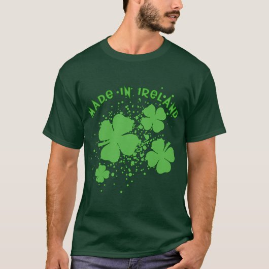 Made in Ireland St. Patrick's Day T shirt (Voorkant)