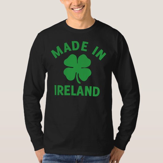 Made in Ireland St Patrick's Day T-shirt (Voorkant)