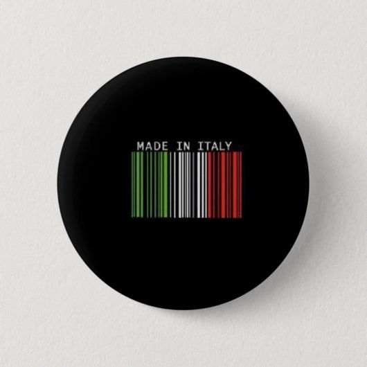 Made in Italië Ronde Button 5,7 Cm (Voorkant)