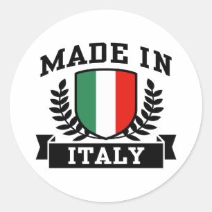 Made in Italië Ronde Sticker