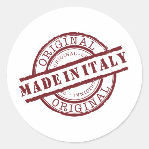Made in Italië Ronde Sticker